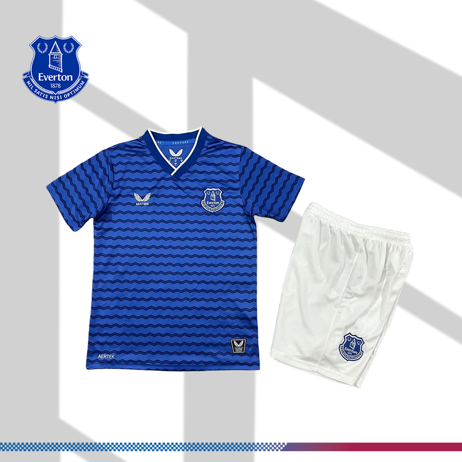 2025/2026 Everton Home Football Shirt (Kids Kit socks)