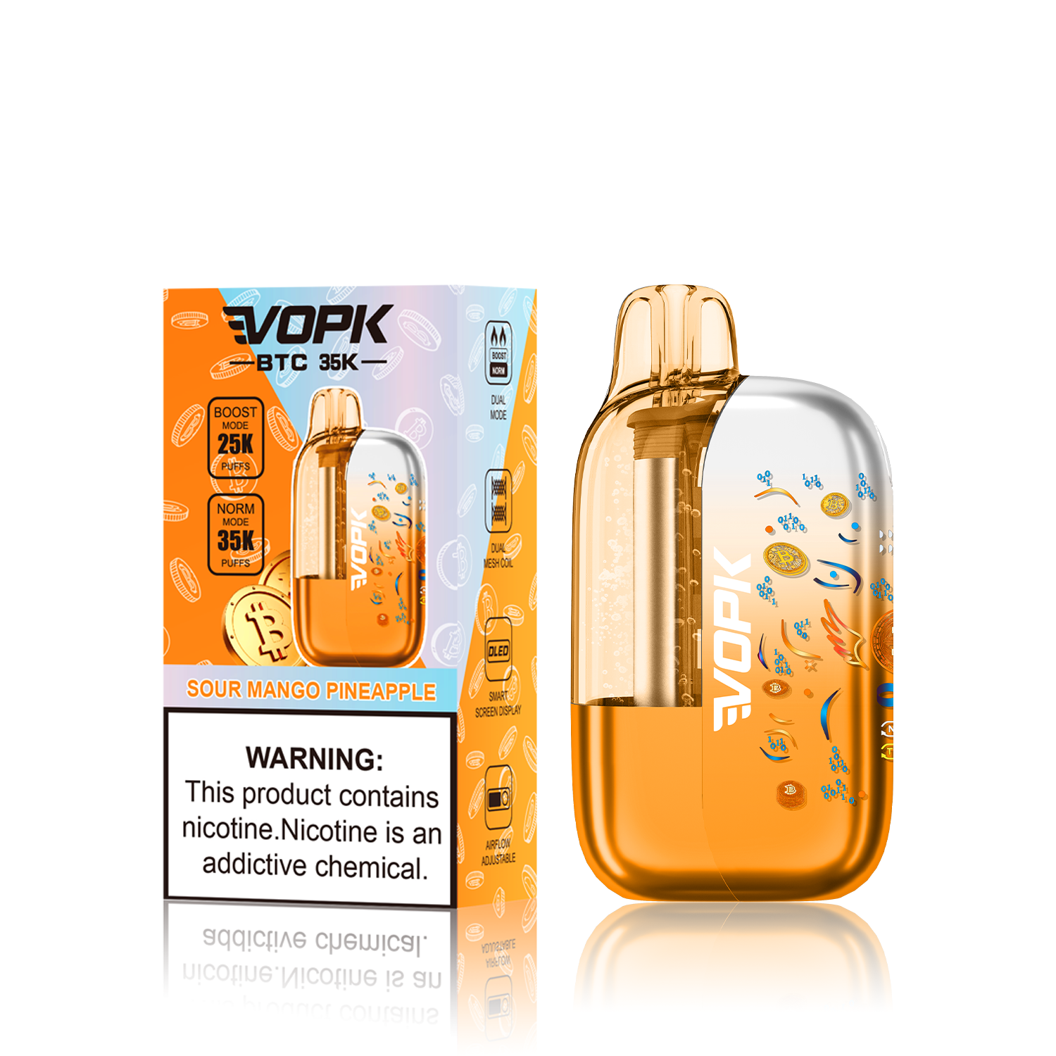 VOPK BTC 35000PUFFS-SOUR MANGO PINEAPPLE
