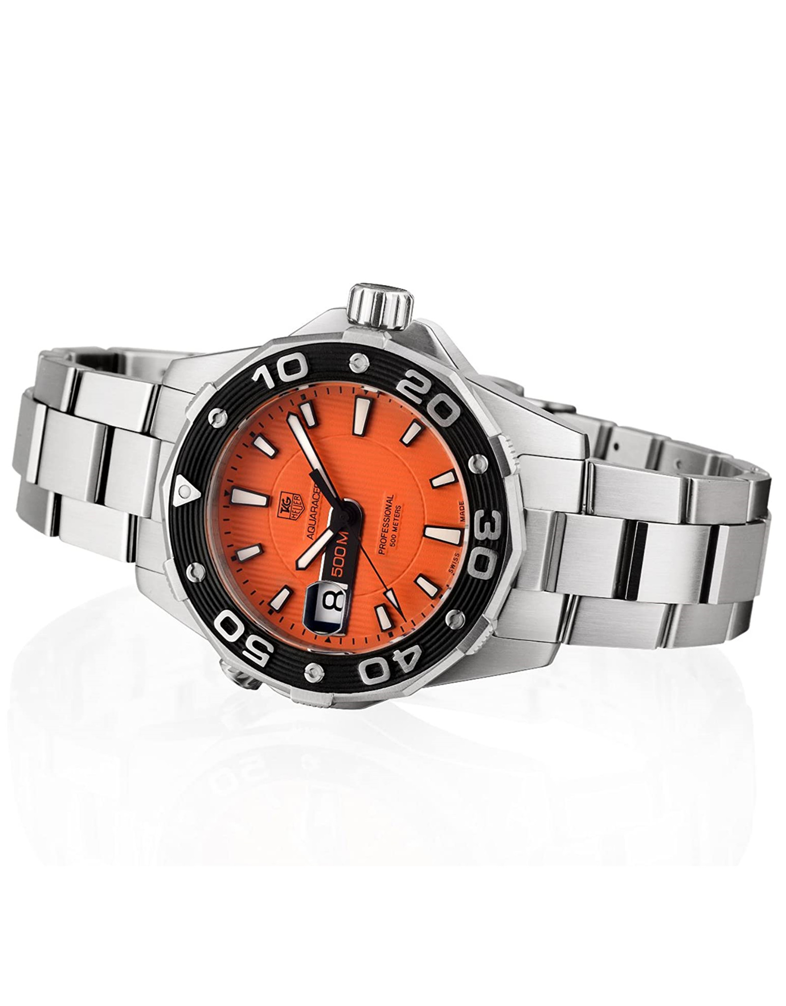 Replica Tag Heuer Aquaracer Orange Dial Black Bezel WAJ1113.BA0870 43MM
