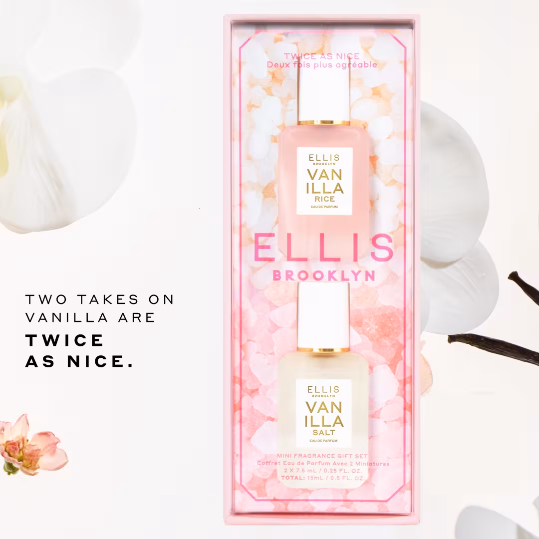 Ellis Brooklyn  TWICE AS NICE Vanilla Mini Perfume Duo