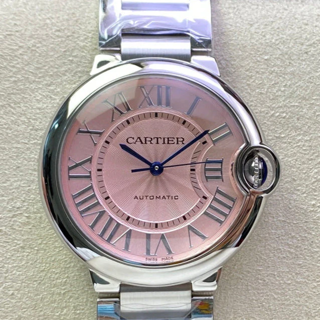 Cartier Watch Balloon 36mm Silver Pink Dial
