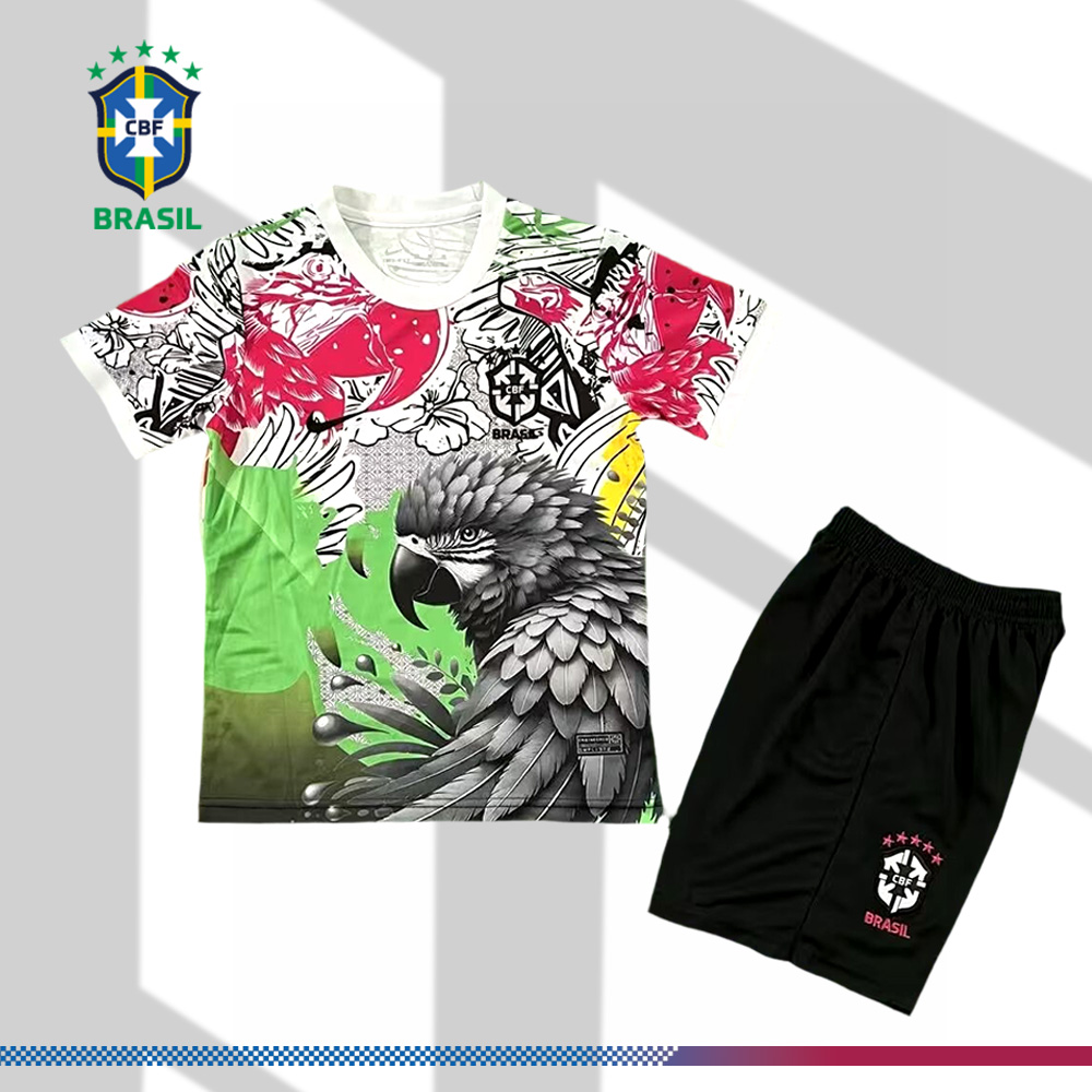 2025/2026 Brazilian Special Edition Football Shirt (Kids Kit socks ）