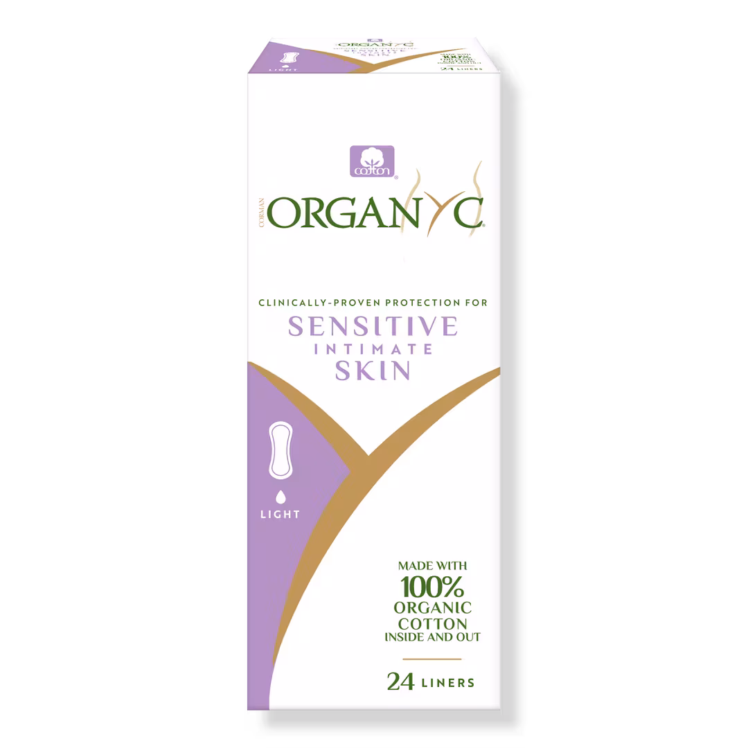Organyc  100% Certified Organic Cotton Panty Liner, Flat