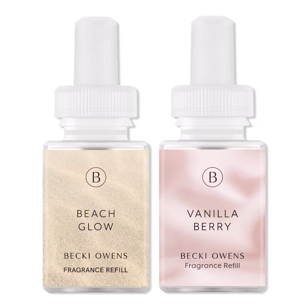 Pura  Pura X Becki Owens Vanilla Berry and Beach Glow Diffuser Refill Pack