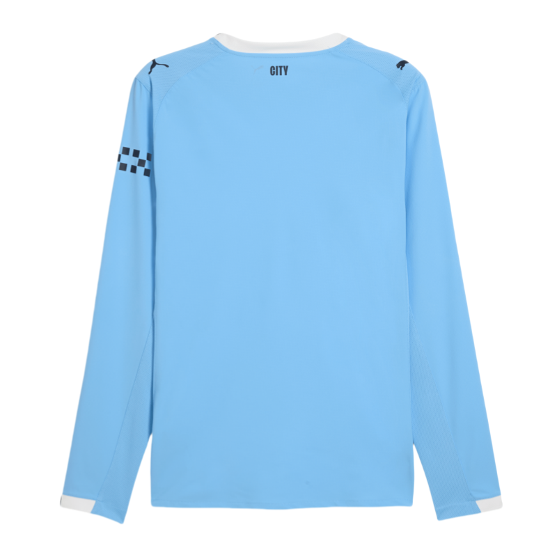 Manchester City Home Long Sleeve Football Shirt 2025-26 Fan Version