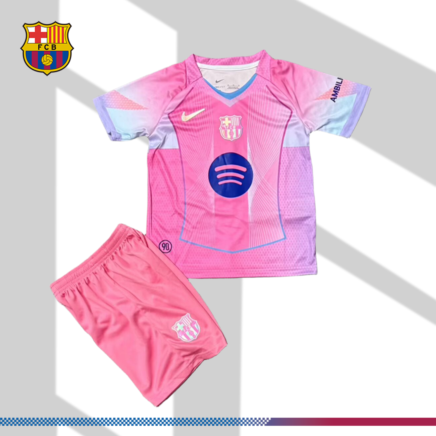 2025/2026 Barcelona Fan Special Edition Football Shirt (Kids Kit socks)