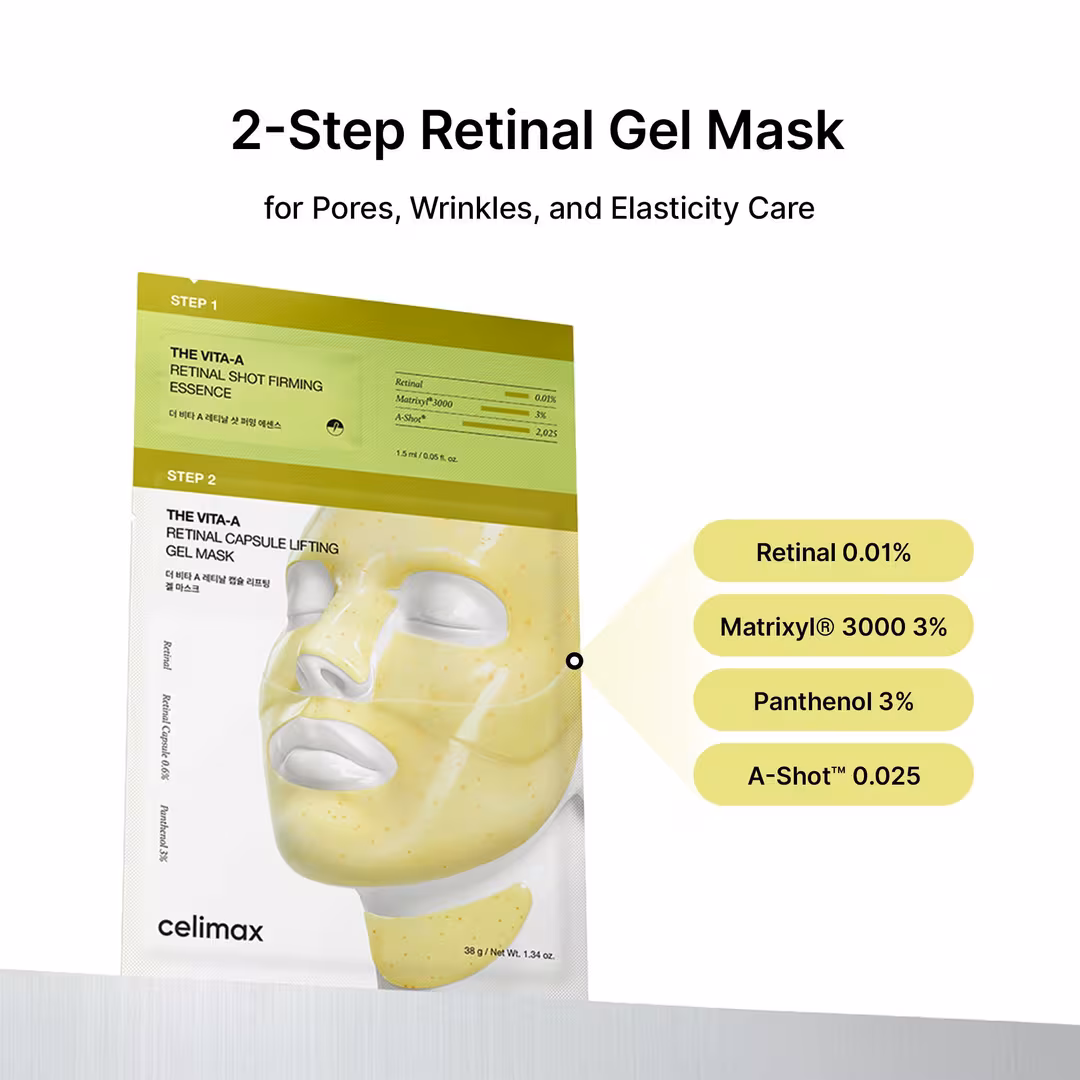 celimax  The Vita-A Retinal Shot Tightening 2-Step Gel Mask