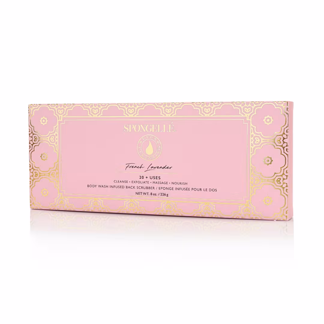 SPONGELLE  Daisy Collection Back Scrubber French Lavender