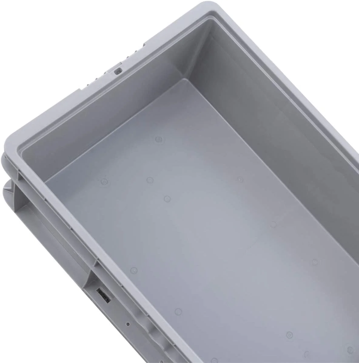 Buckhorn SW4815080201000 Plastic Straight Wall Storage Container Tote - 48' x 15' x 7.5' - LIGHT Grey,