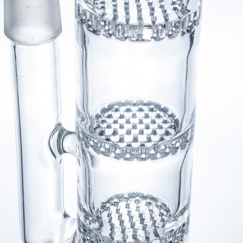 10 Straight Tube Honeycomb Perc Bong