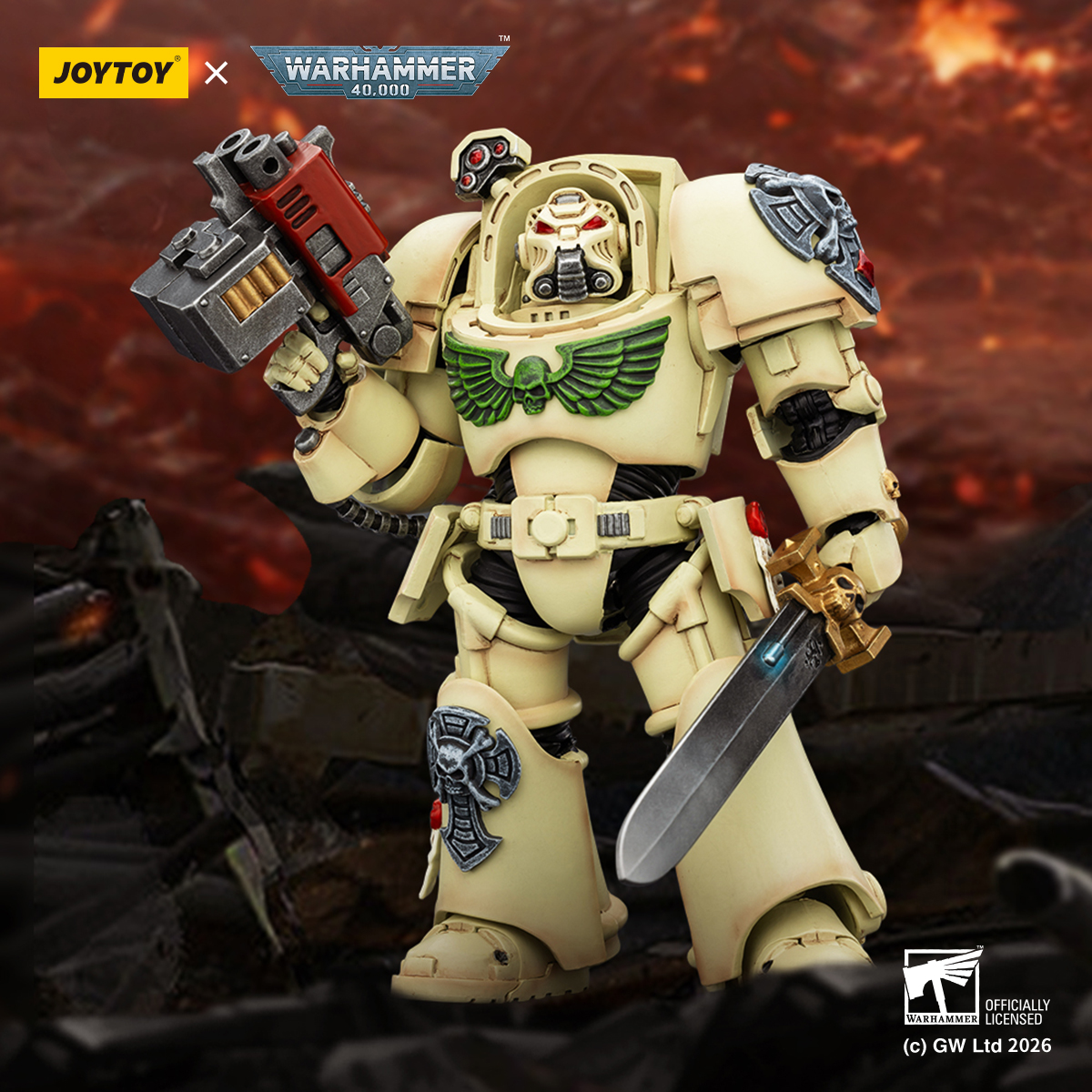 JOYTOY Warhammer 40k 1: 18 Dark Angels Deathwing Terminators - JOYTOY WORLD