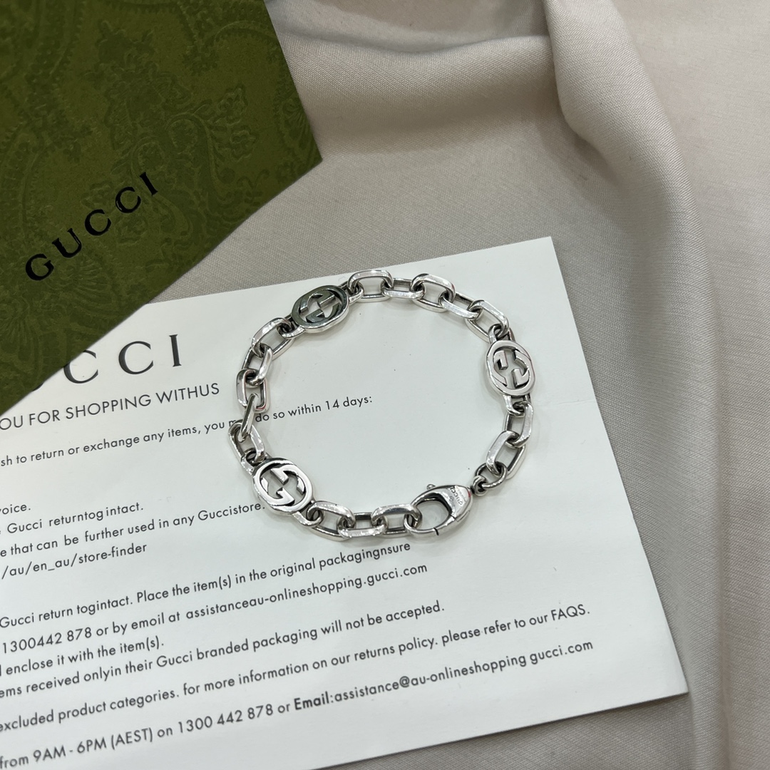 Gucci Interlocking G Link Chain Bracelet