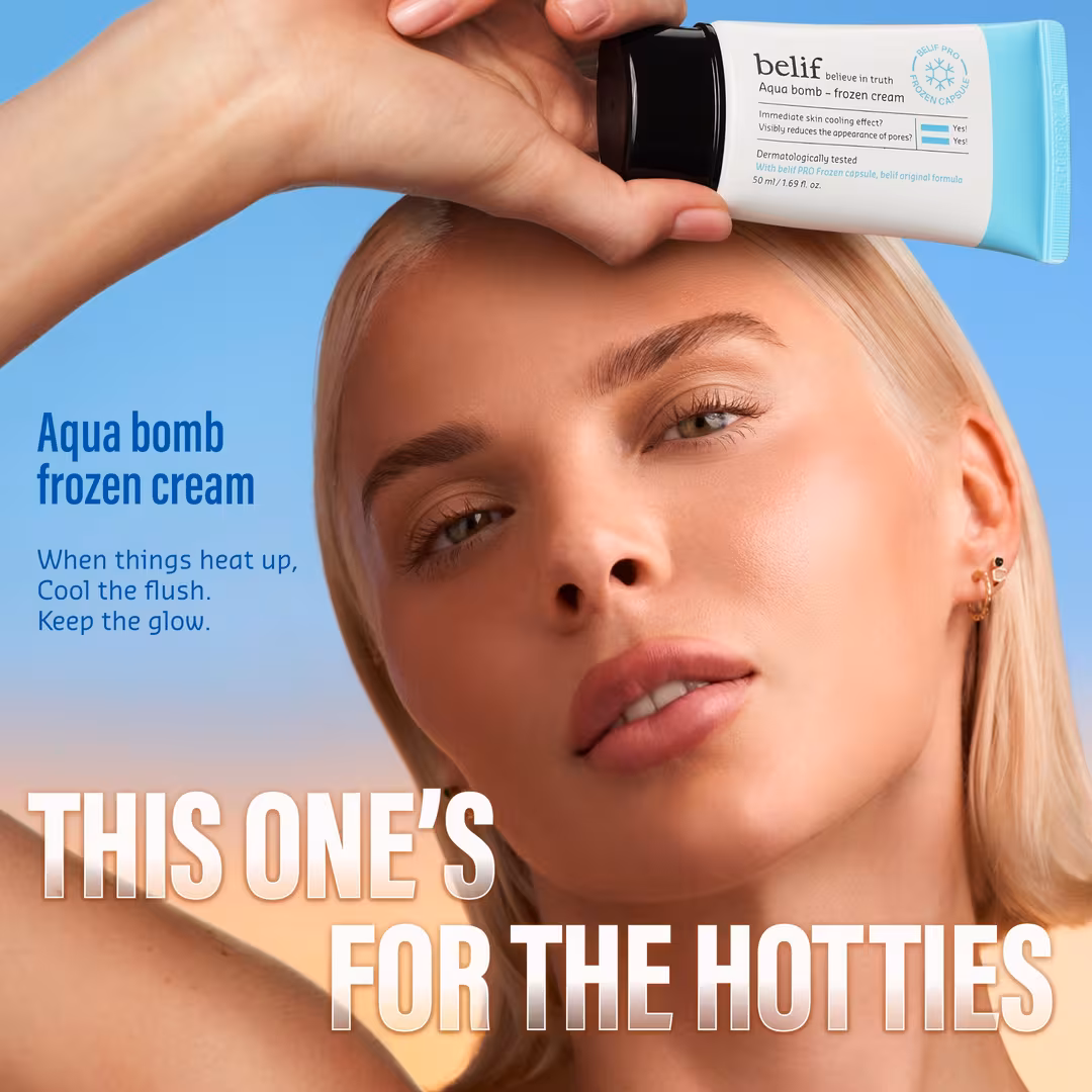 belif  Aqua Bomb Calming & Soothing Frozen Gel Cream