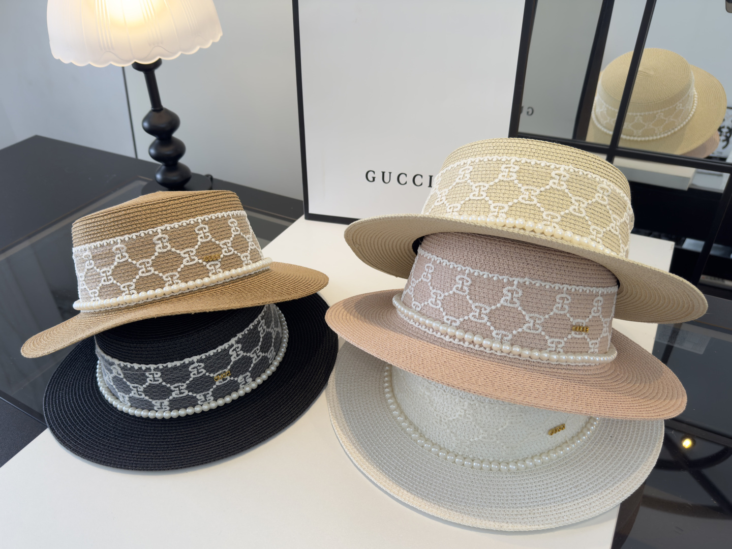 Gucci Sunhat new lace flat top sun hat