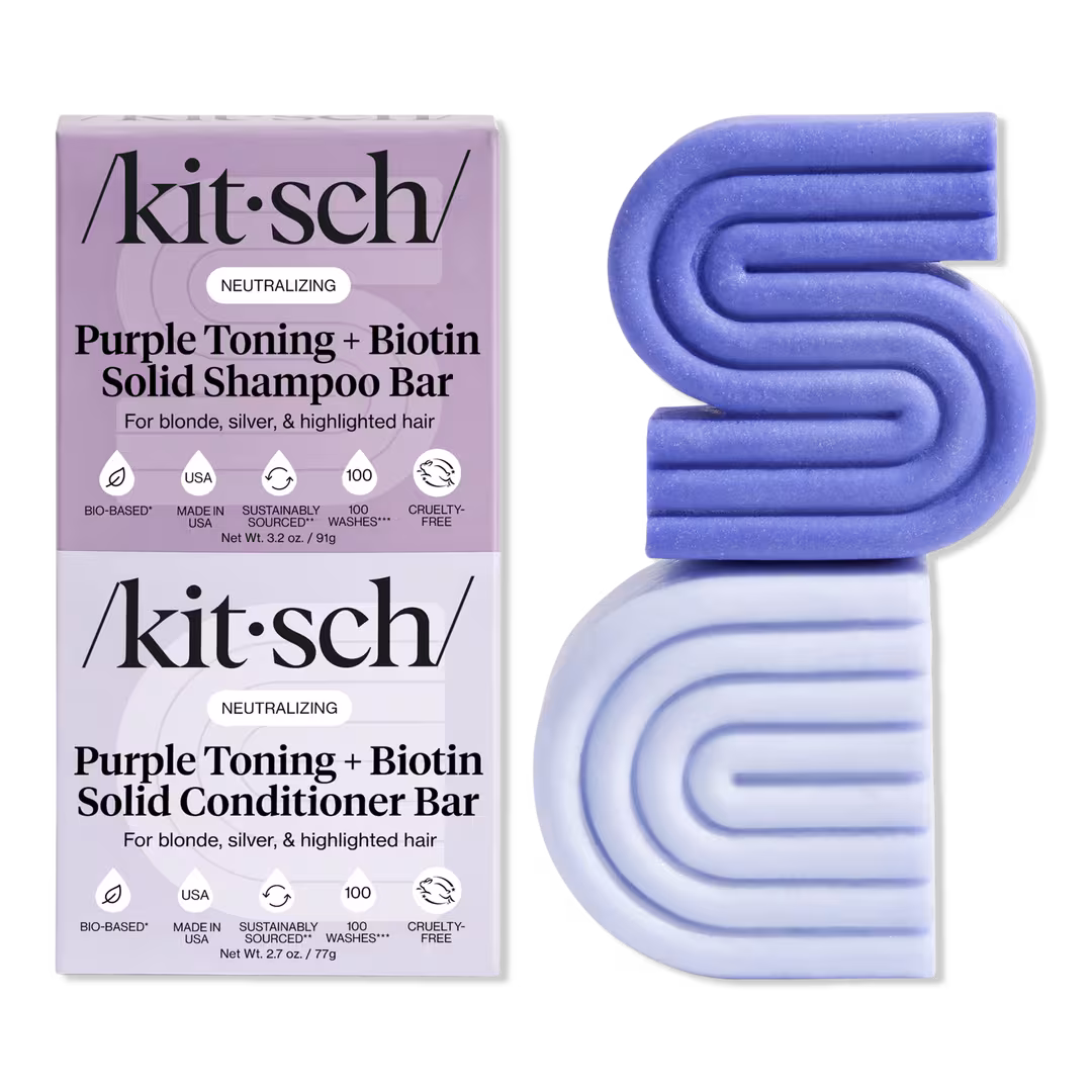 Kitsch  Purple Toning Shampoo & Conditioner Bar Combo Pack