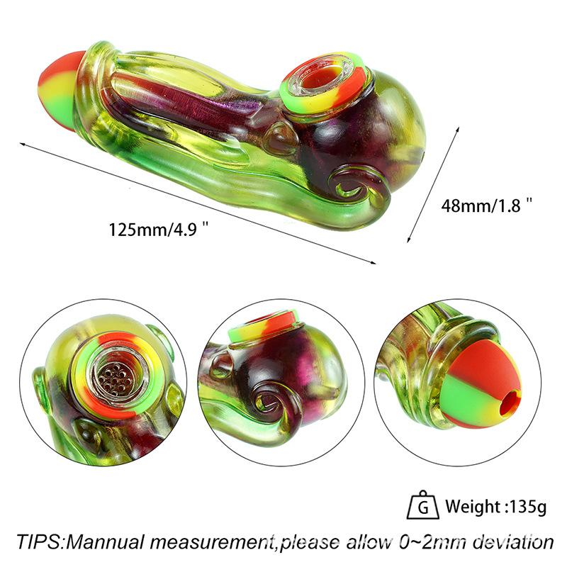 Creative Penis Resin Silicone Pipe