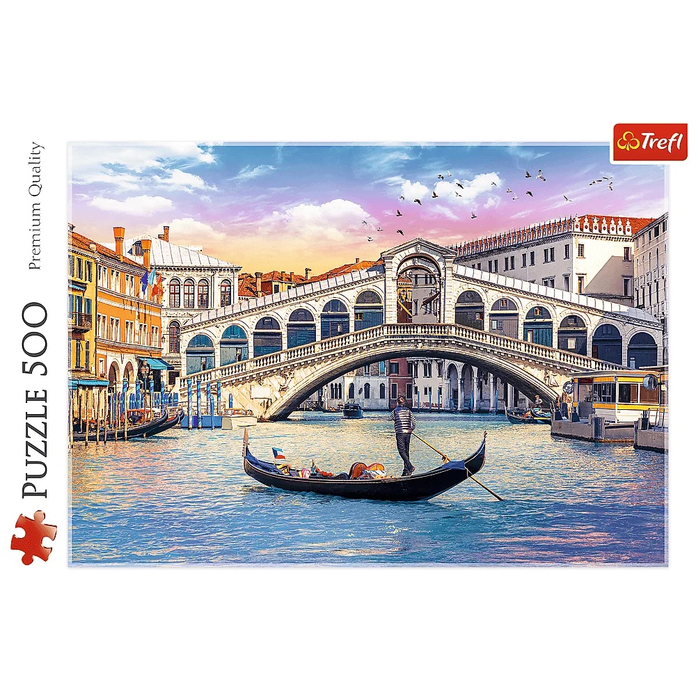 Puzzle 500 El. Most Rialto, Wenecja