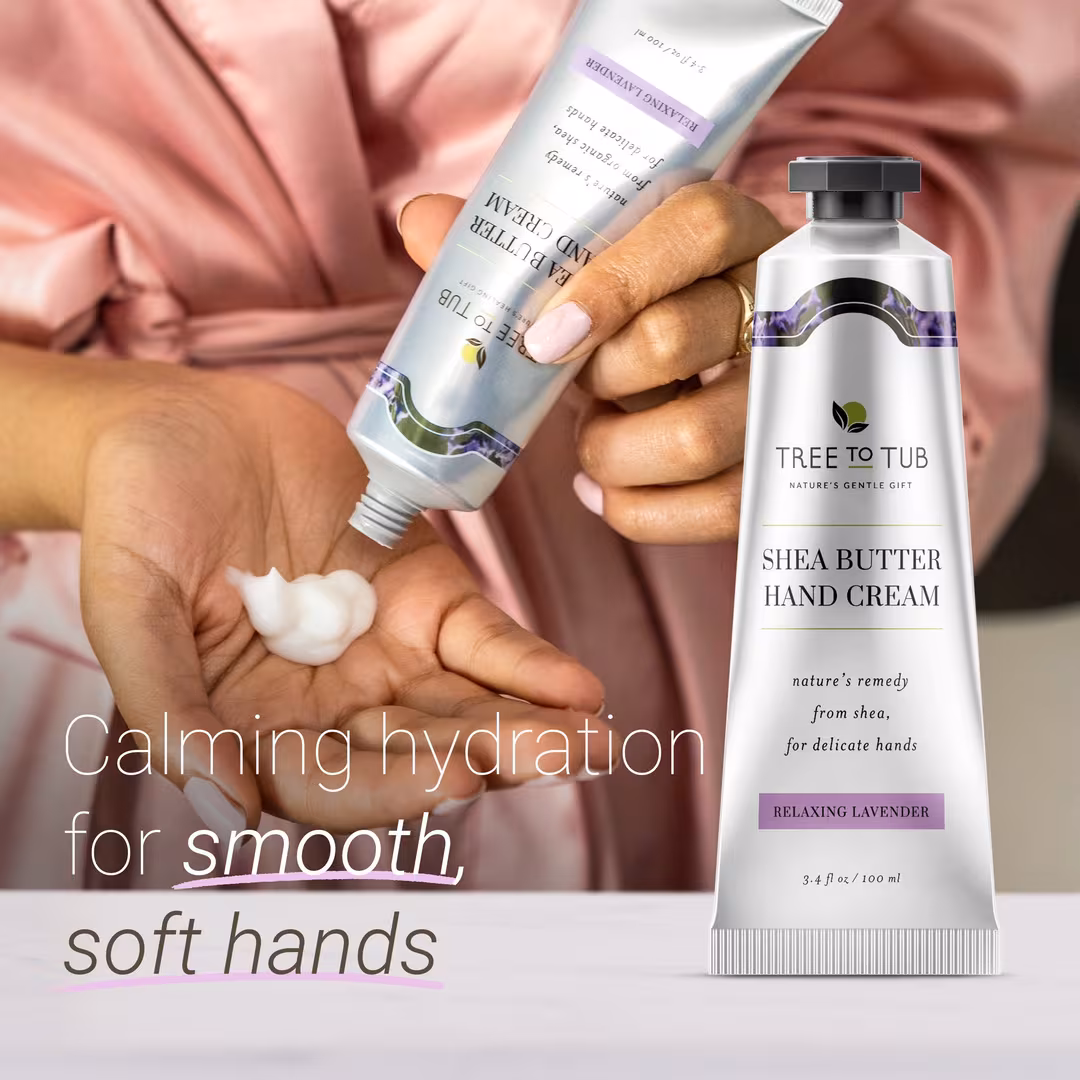 Tree To Tub  Shea Butter Hand Cream for Dry & Delicate Hands