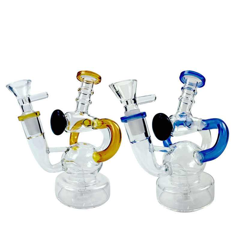 6 Mini Recycler Glass Dab Rig