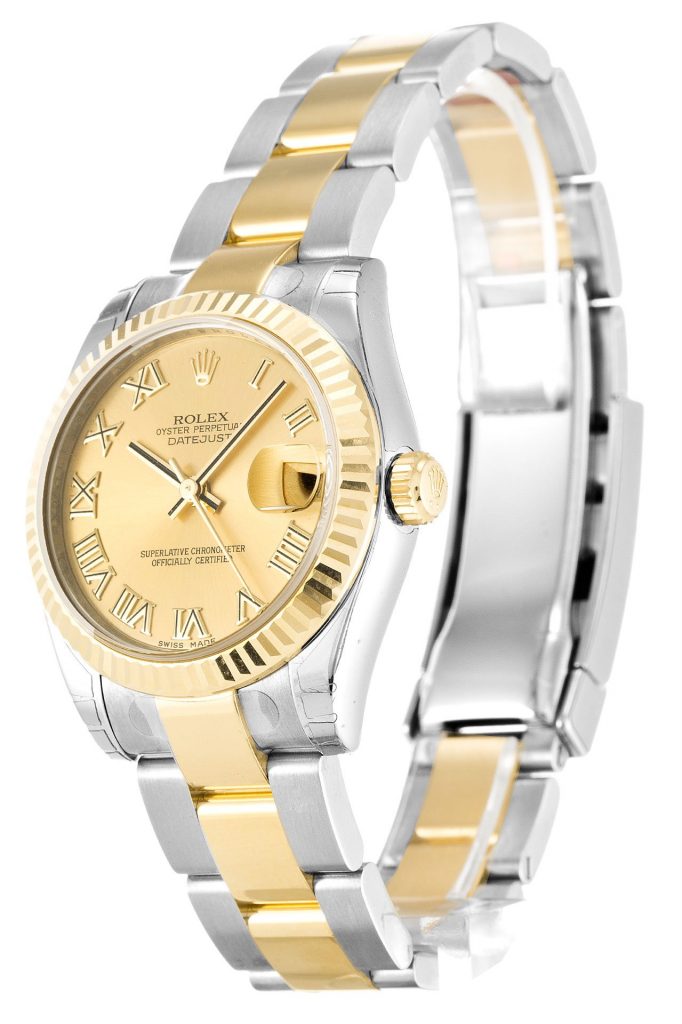 Replica Rolex Lady-Datejust 31mm Champagne Dial 178273-2