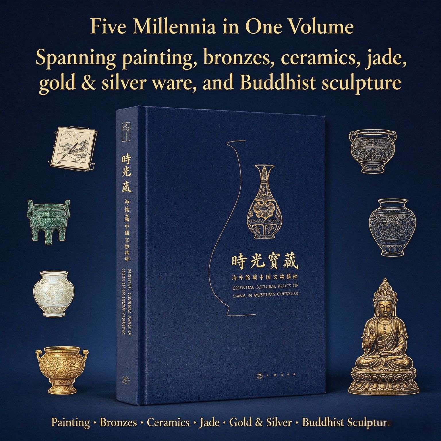 Timeless Treasures: Masterpieces of Chinese Art in Overseas Collections (Bilingual Notebook)