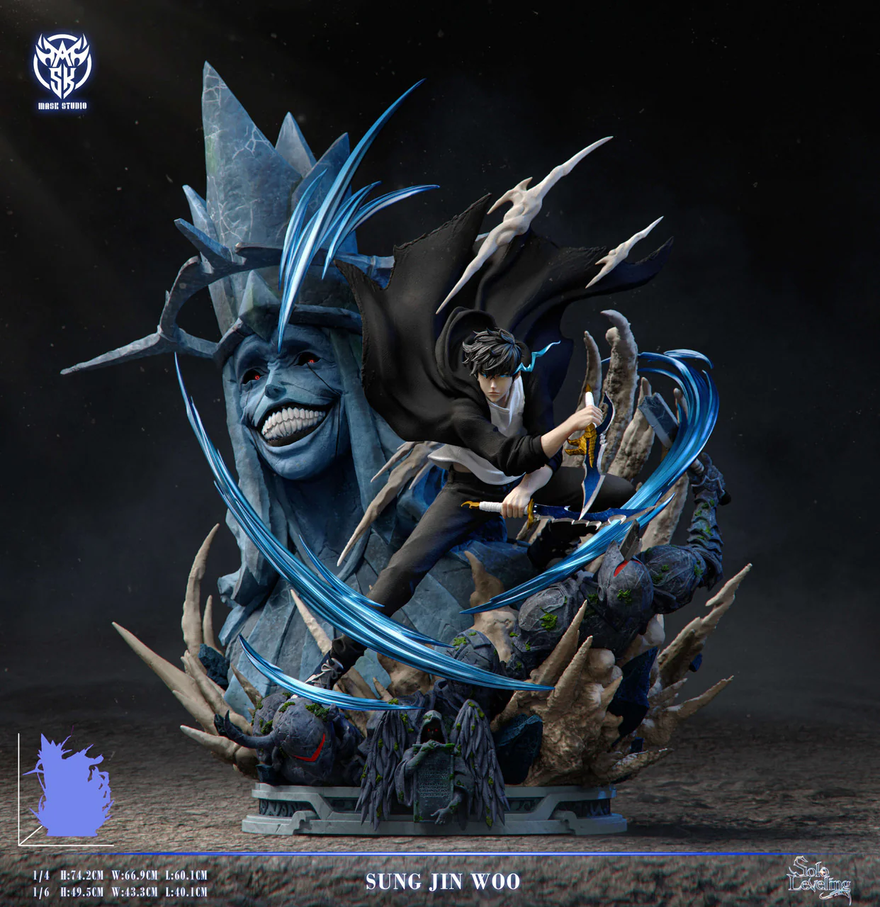 Solo Leveling - Sung Jin-woo vs Divine Statue Boss | 1:6/1:4 Resin Statue | by Mask Studio