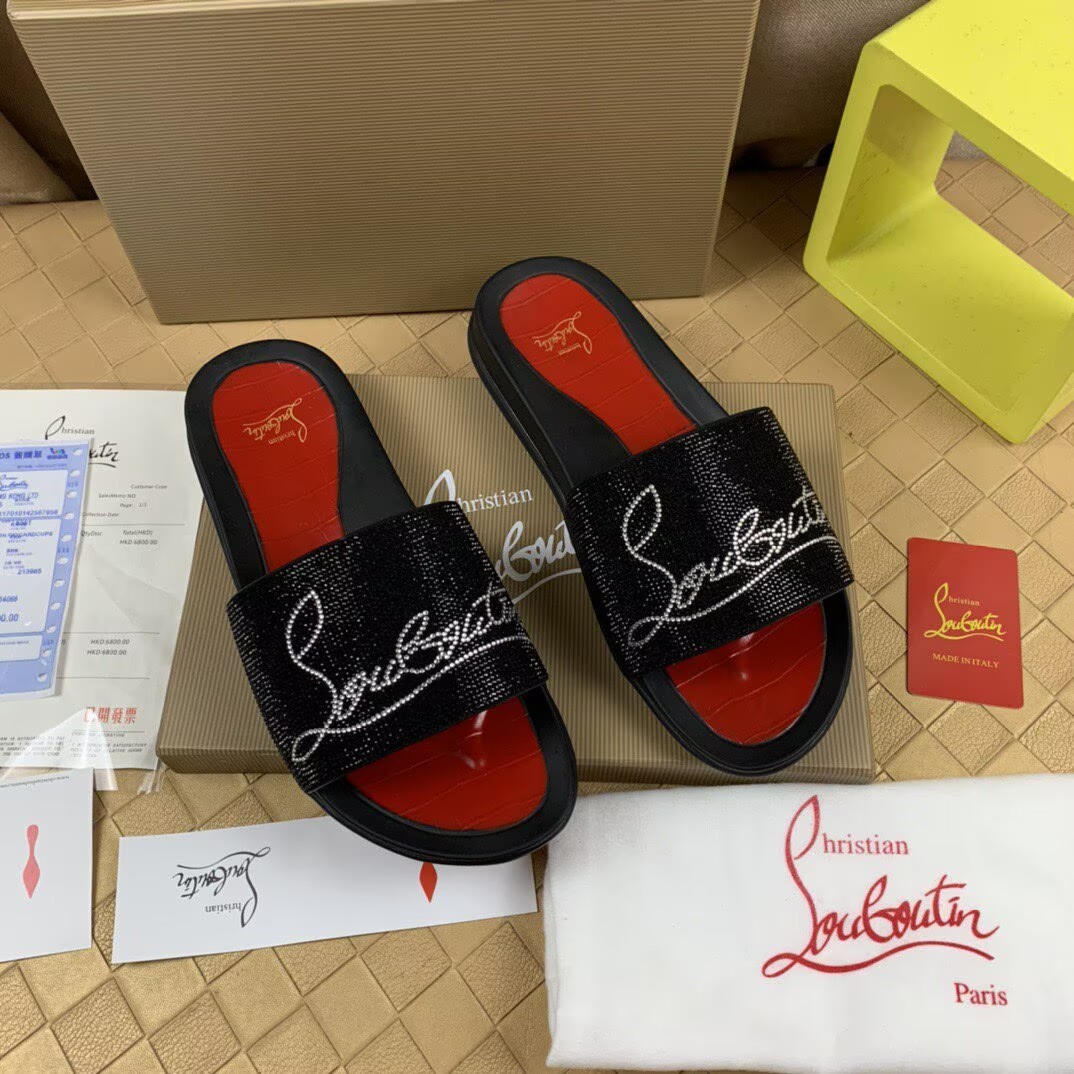 CHRISTIAN LOUBOUTIN SLIPPERS - CCSHOES