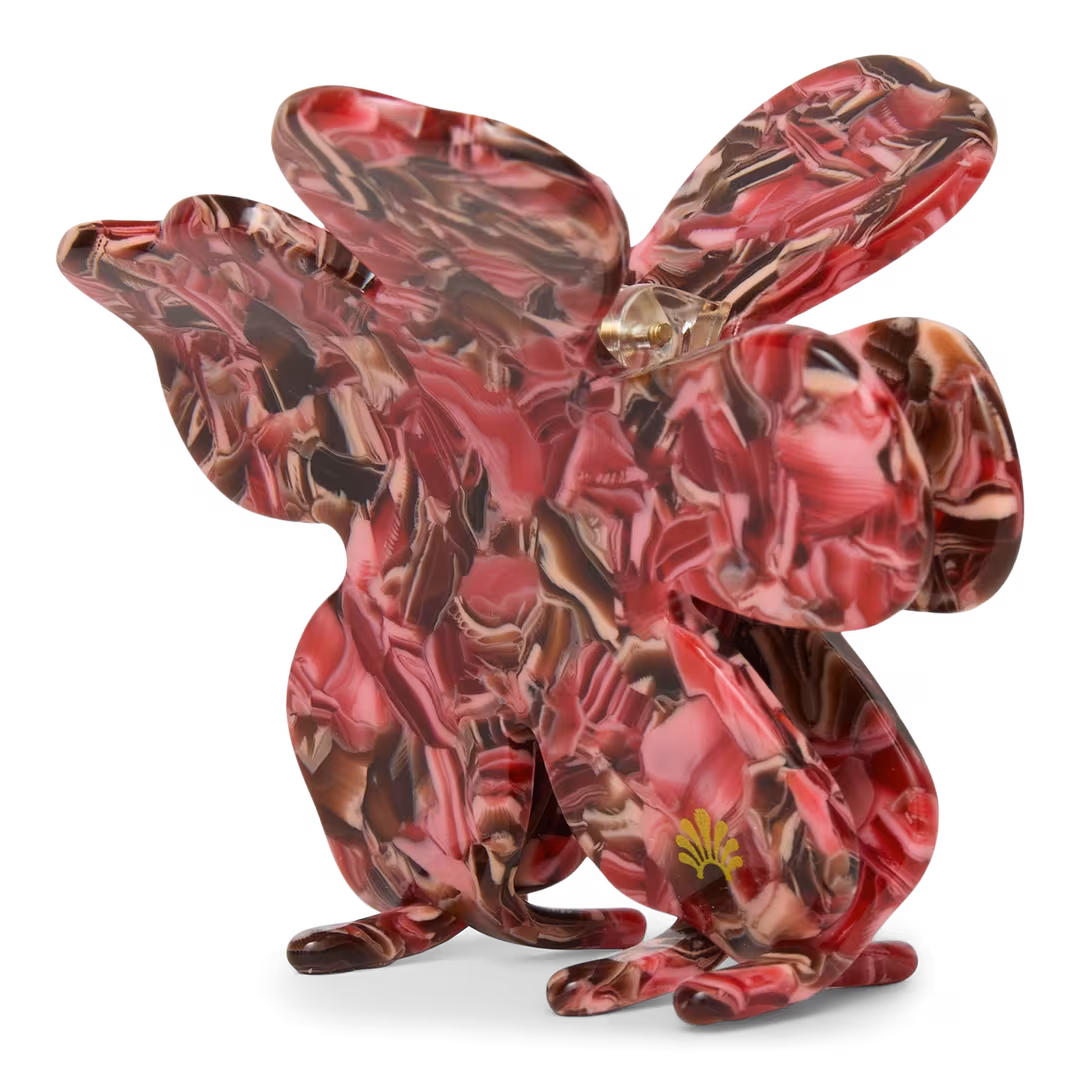 Lele Sadoughi  Rose Tortoise Lily Claw Clip