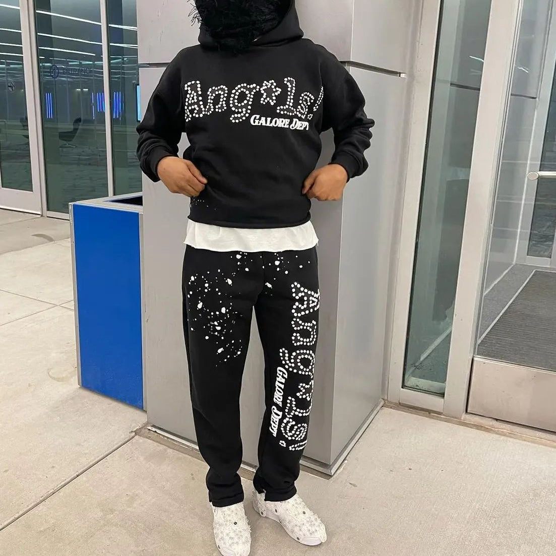 Personalized Fashion Printed College Style Hoodie Set