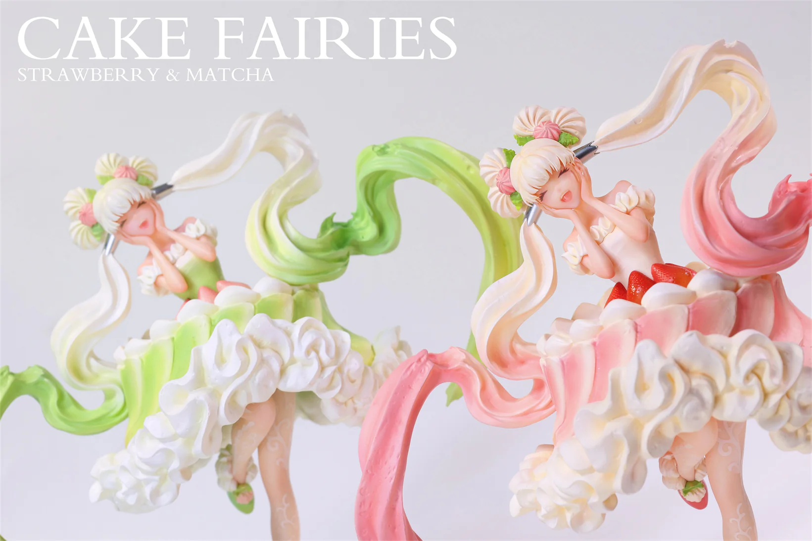 WeArtDoing Studio - Cake Fairies Strawberry & Matcha | 甜点精灵 芝士草莓 & 抹茶慕斯