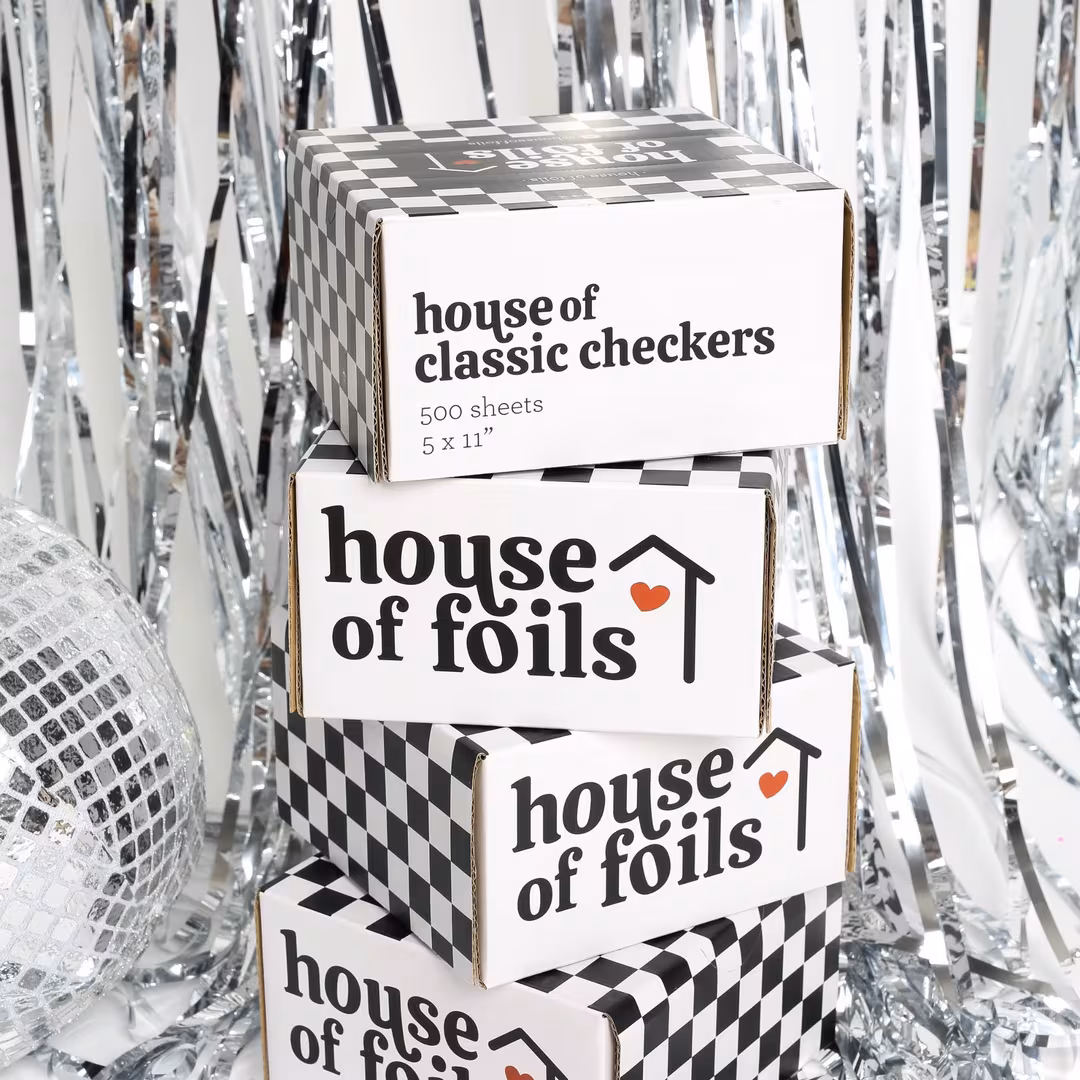 House of Foils  House of Classic Checkers (B&W)