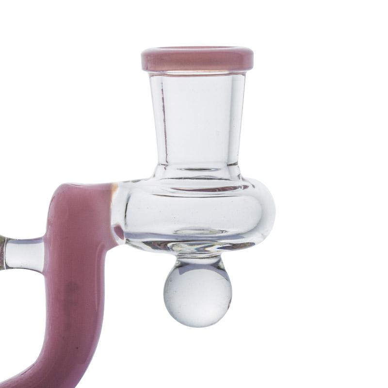 8.5 Pink Recycler Dab Rig w/ Showerhead Prec