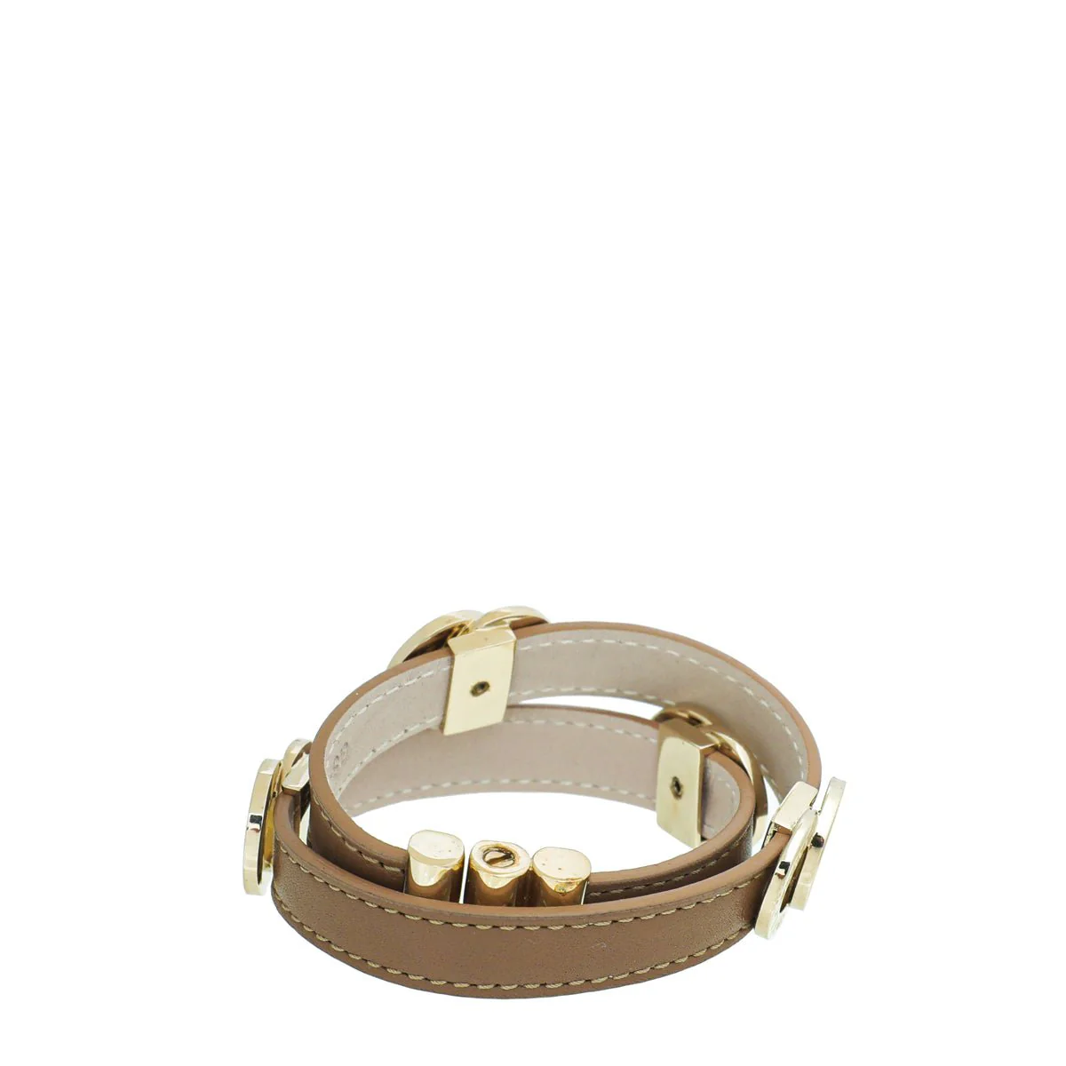 Bvlgari Brown Double Coiled Bracelet