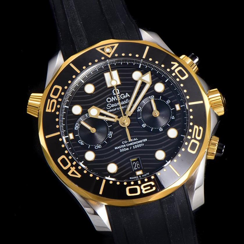 Omega Watch SEAMASTER DIVER 300M CHRONOGRAPH BLACK GOLD