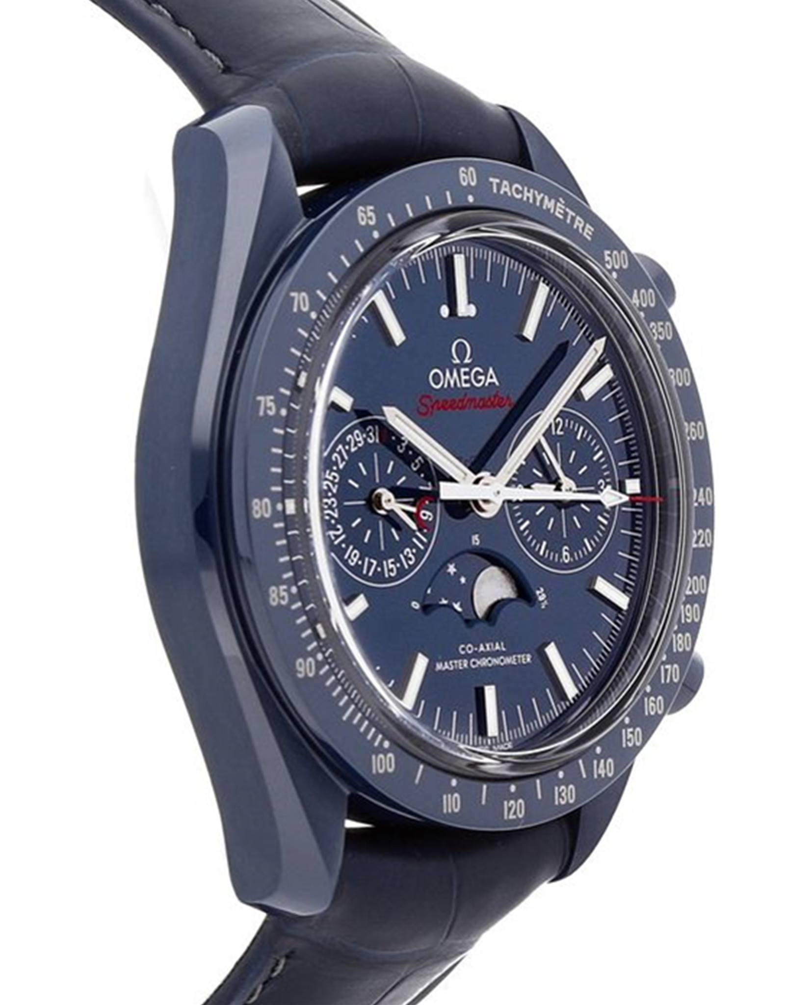 Replica Omega Speedmaster Moonwatch Ceramic Blue Dial Men's Watch 304.93.44.52.03.001 44MM