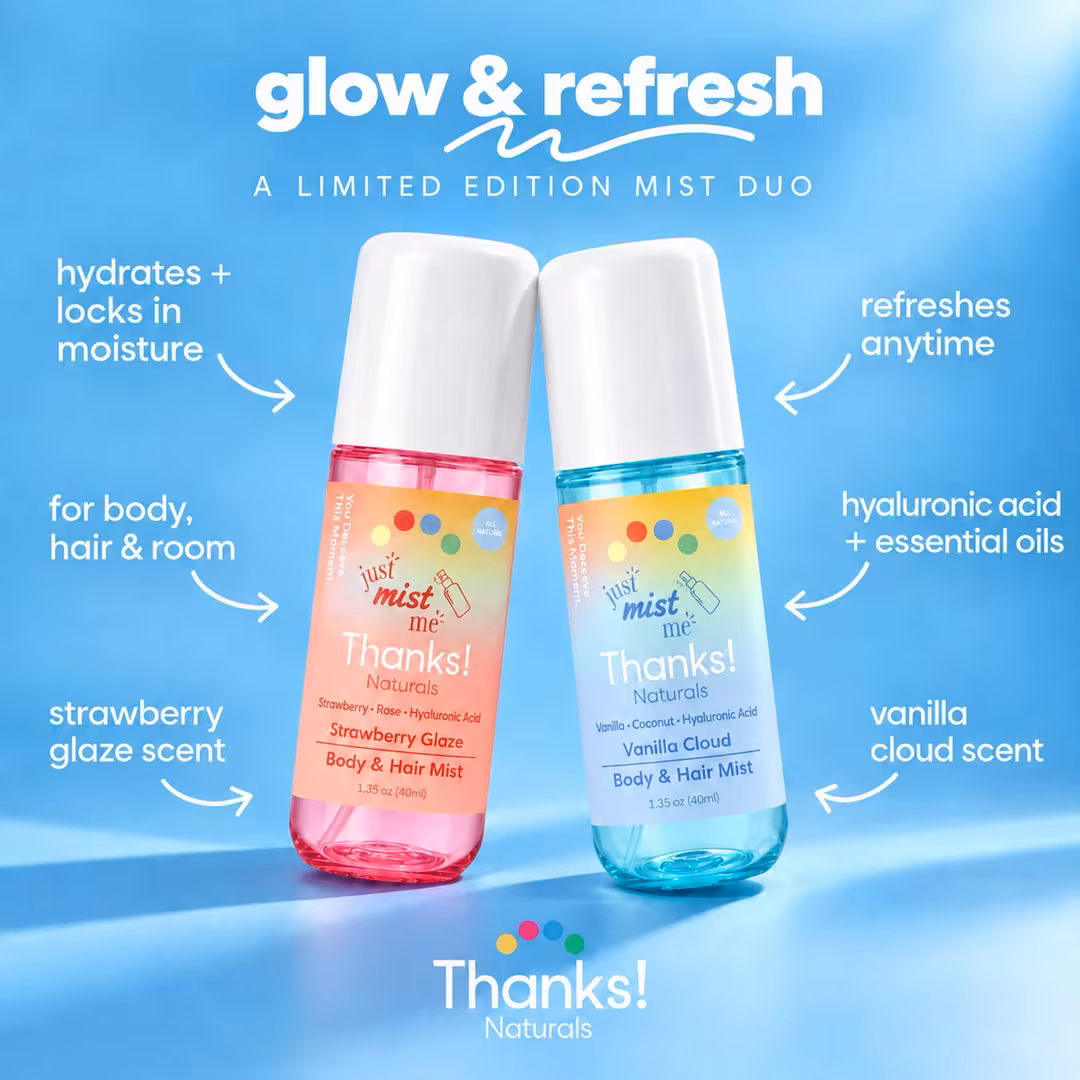 Thanks! Naturals  Holiday Body & Hair Mist Gift Set