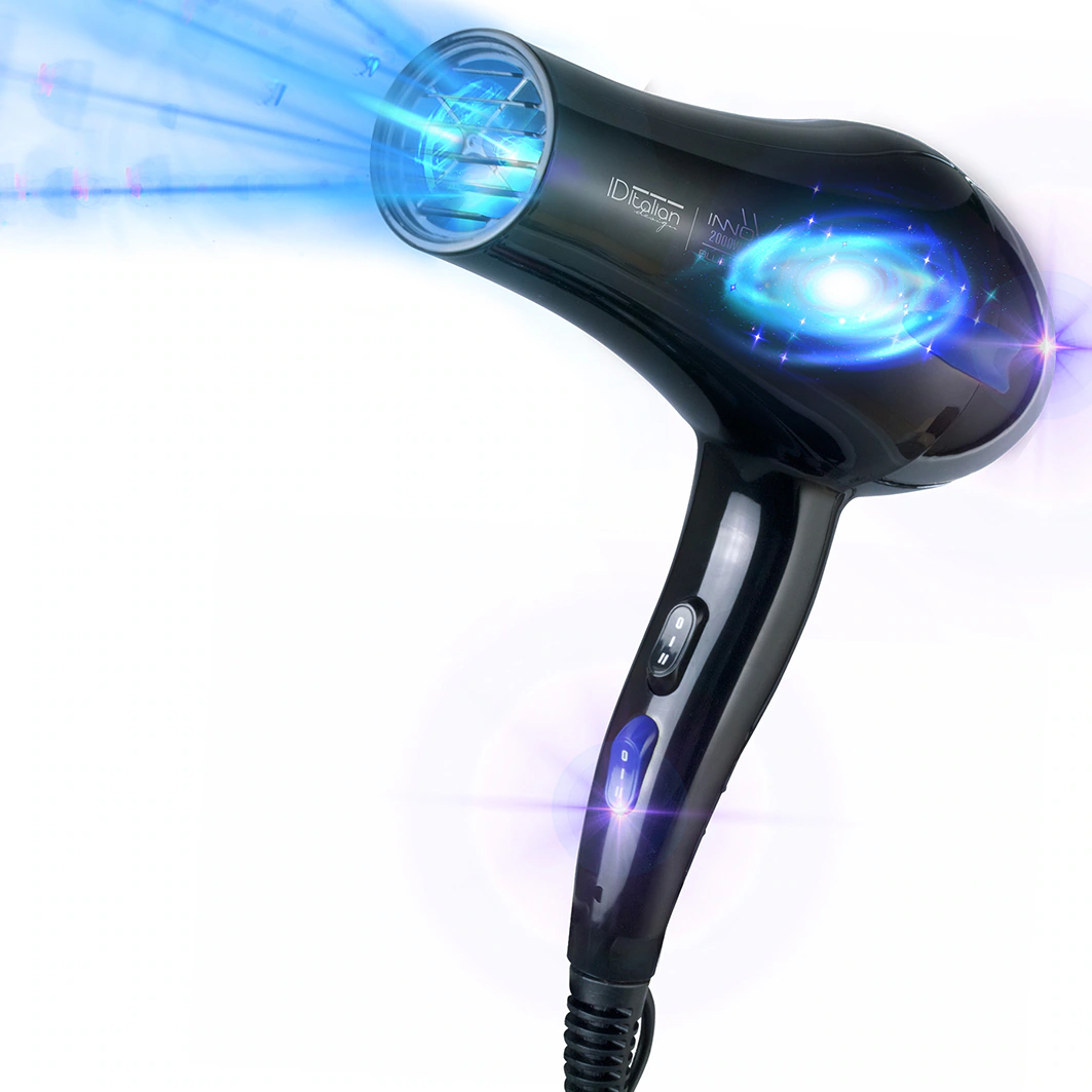 Haartrockner Innovation 2200W High Tech Blau Ionen Therapie