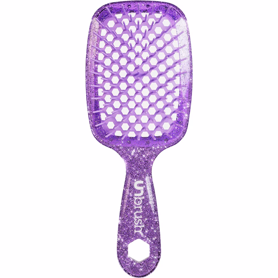 Detangling Hair Brush Glitter - Amethyst