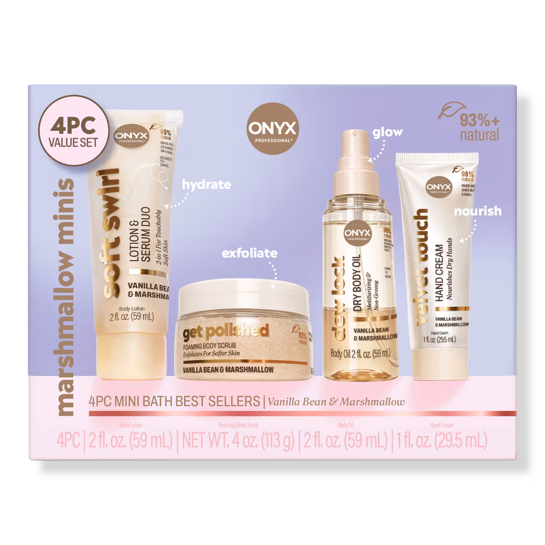 ONYX Professional  Marshmallow Minis 4 pc Mini Bath Bestsellers