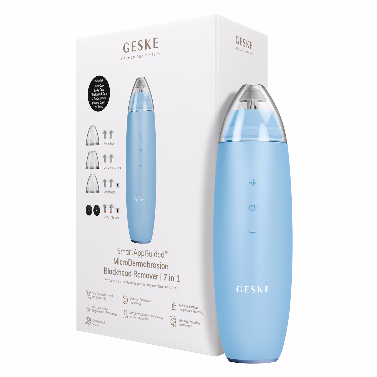 SmartAppGuided™ MicroDermabrasion Blackhead Remover | 7 in 1