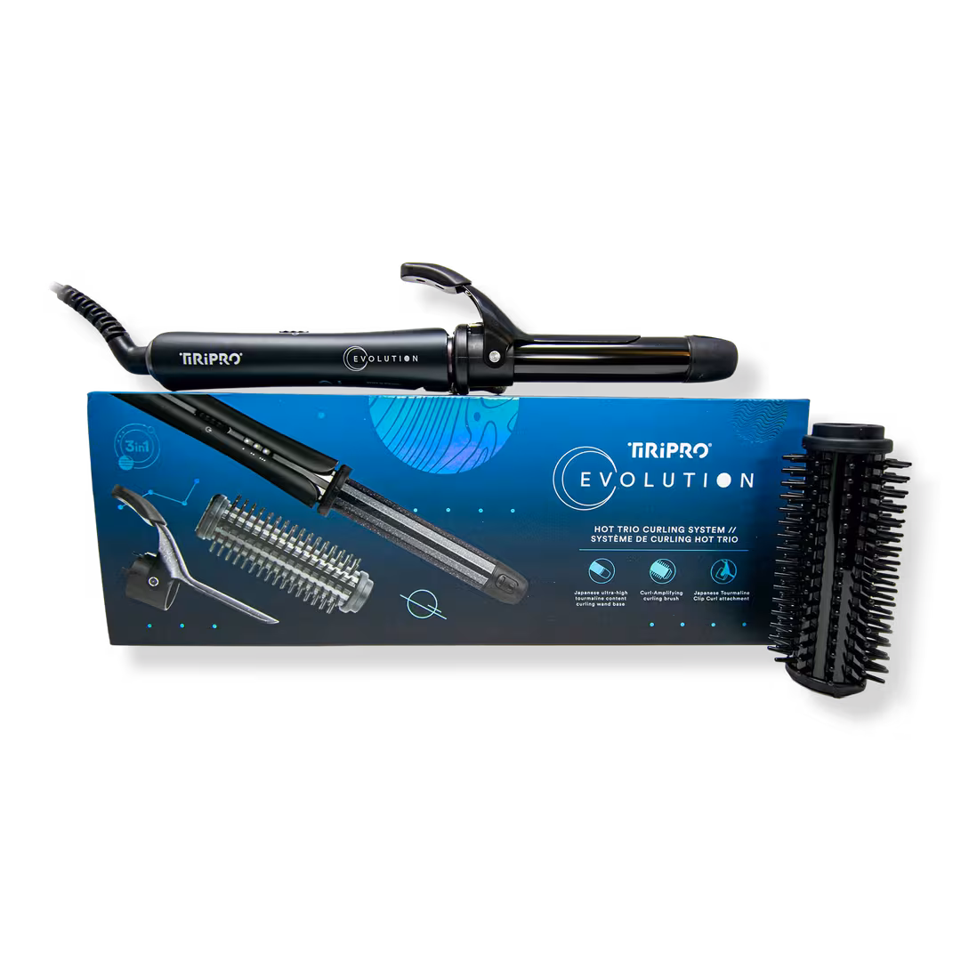 Tiri Pro  3-in-1 Digital Hot Trio Curling System with 3 Attachments