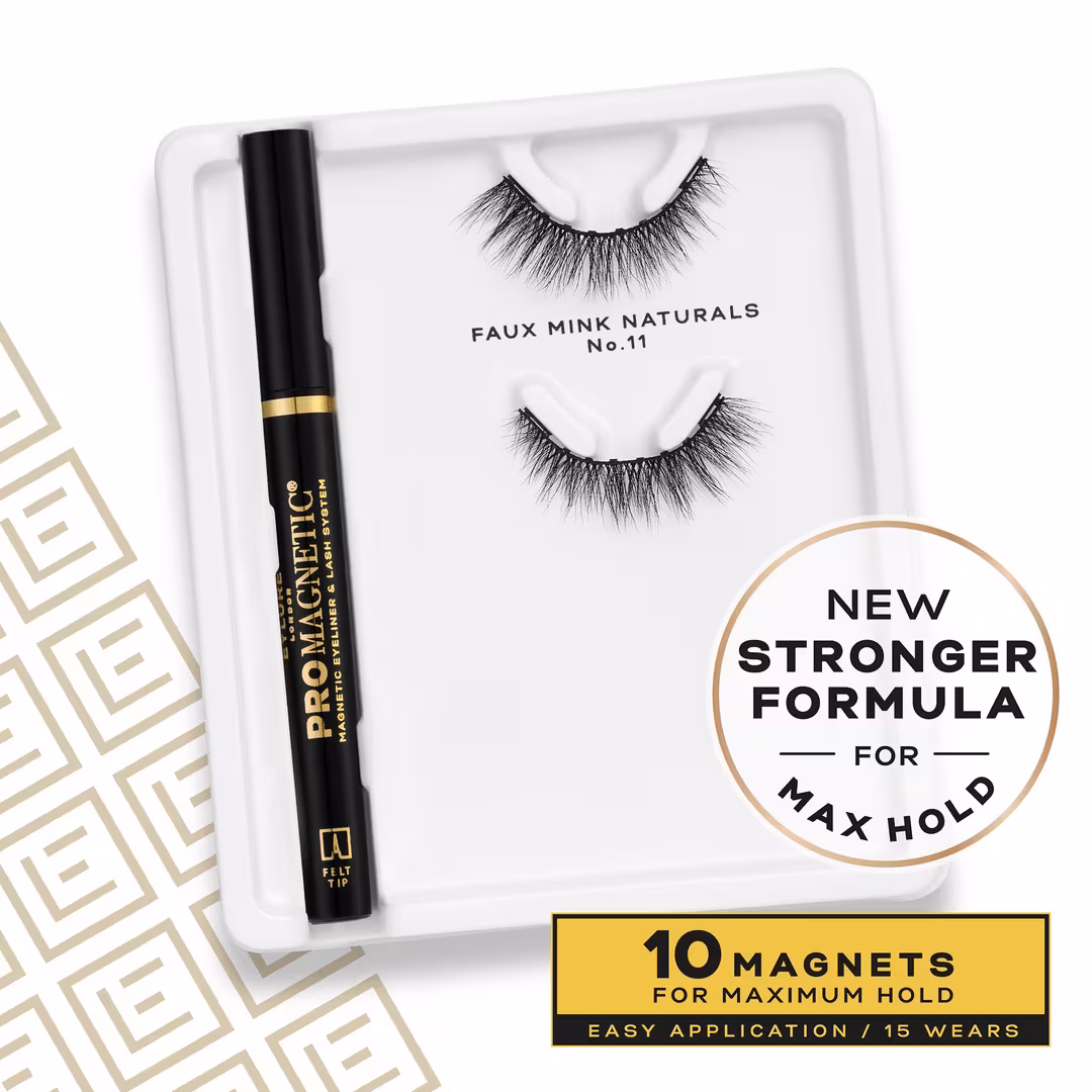 Eylure  ProMagnetic Eyeliner & 10 Magnets Faux Mink Natural No. 11 Eyelashes