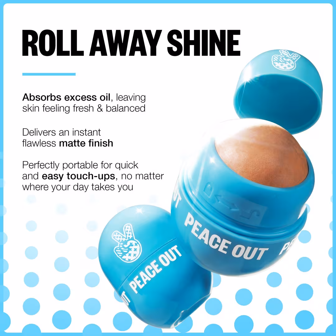 Peace Out  Instant Oil Control Roller with Halloysite Clay