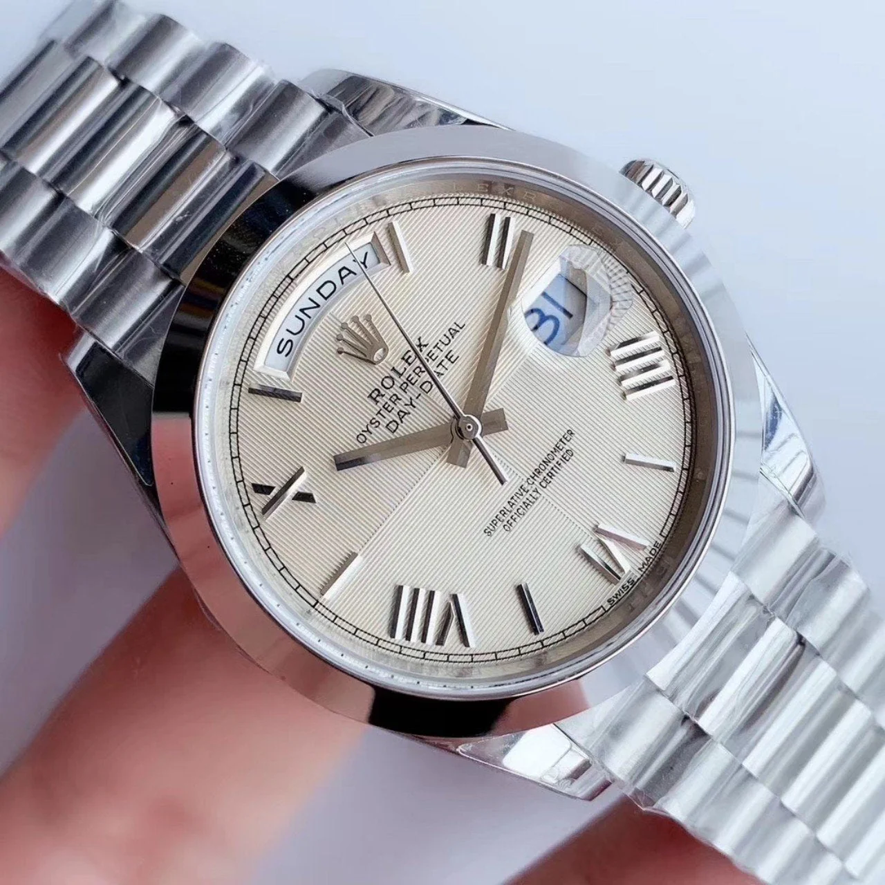 Rolex Watch DAY-DATE 41MM STAINLESS STEEL CREAM DIAL Watch