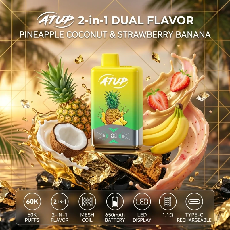 ATUP 2 in 1 60K - Pineapple coconut & strawberryanana