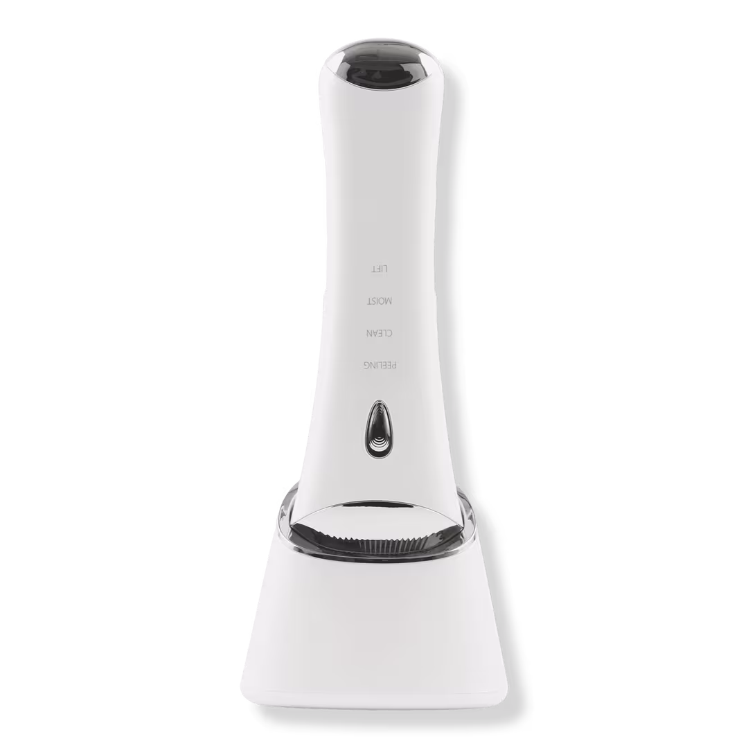 re-nū Smart Beauty  Ultrasonic Skin Scrubber with Disinfecting UV Base