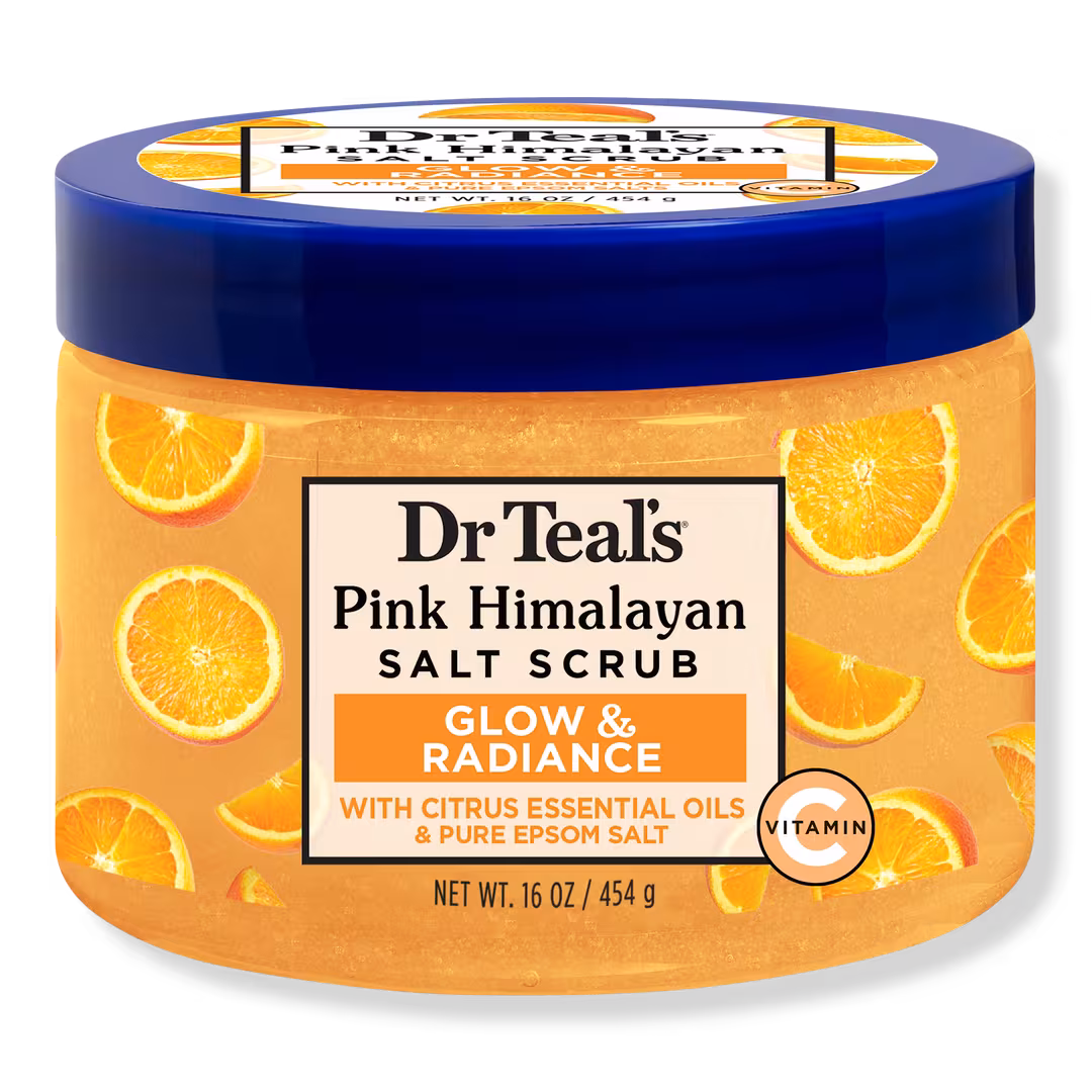 Dr Teal's  Glow & Radiance Salt Scrub with Pure Epsom Salt & Citrus