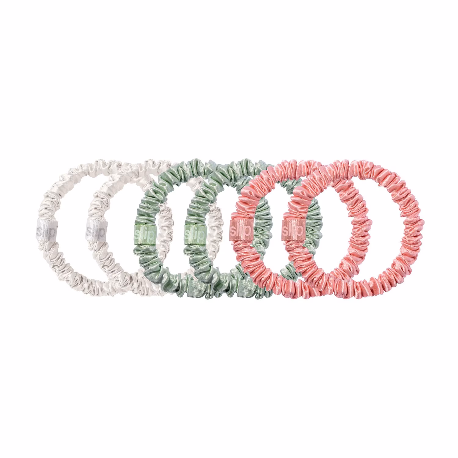 pure silk skinny scrunchies