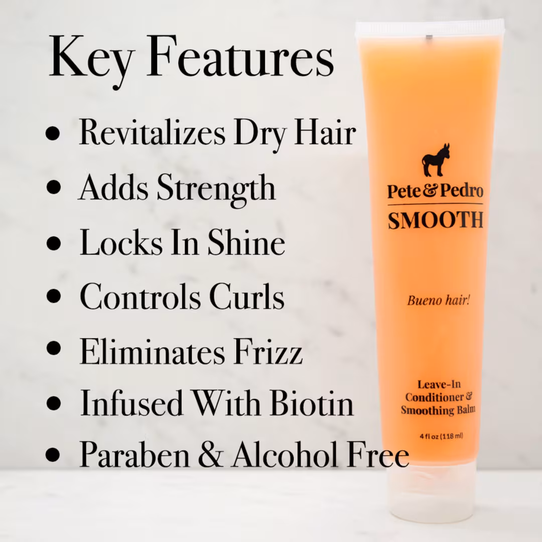 Pete & Pedro  Smooth Hydrating & Strengthening Leave-In Conditioner