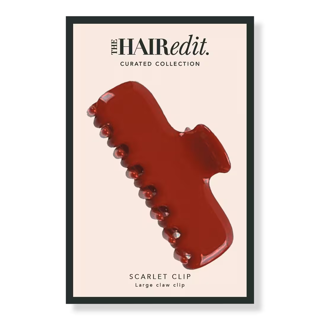 The Hair Edit  Scarlet Red Claw Clip